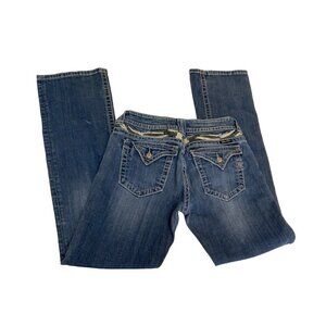 Miss Me Bootcut Jeans Sz 30 Flap Pockets Medium Wash
